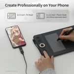 GAOMON WH851 Wireless Drawing Tablet 8x5 Inch 4