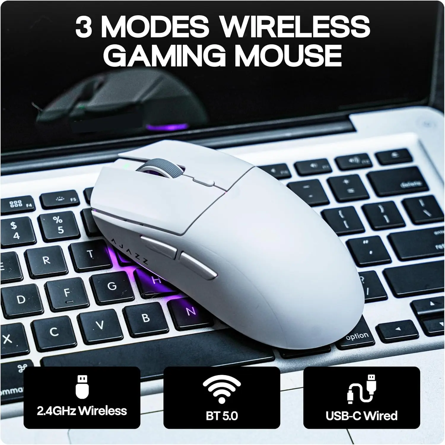 AJAZZ AJ139 V2 Dock Wireless Mouse 12000 DPI 5 AJAZZ AJ139 V2 Dock Wireless Mouse 12000 DPI 5