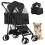 3-in-1 Pet Stroller with Detachable Carrier
