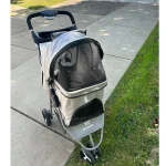 Wedyvko 3 Wheel Foldable Pet Stroller Carrier 6