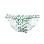 White Traditional Cut Swim Trunks 3