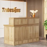 Rustic Boho Reception Desk 57-inch 1