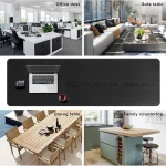71-inch Waterproof PU Leather Desk Mat Black 6