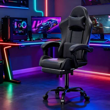 Adult Ergonomic Gaming Chair with Footrest 1