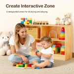 Montessori Kids Bookshelf Toy Organizer 4