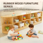 Montessori Kids Bookshelf Toy Organizer 6