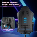 Adult Ergonomic Gaming Chair with Footrest 6