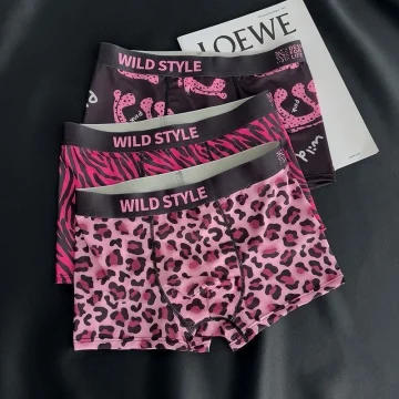 Leopard Ice Silk Boxer Briefs 1