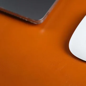 Calfskin Leather Desk Pad Non-Slip 14.6x31.5 2