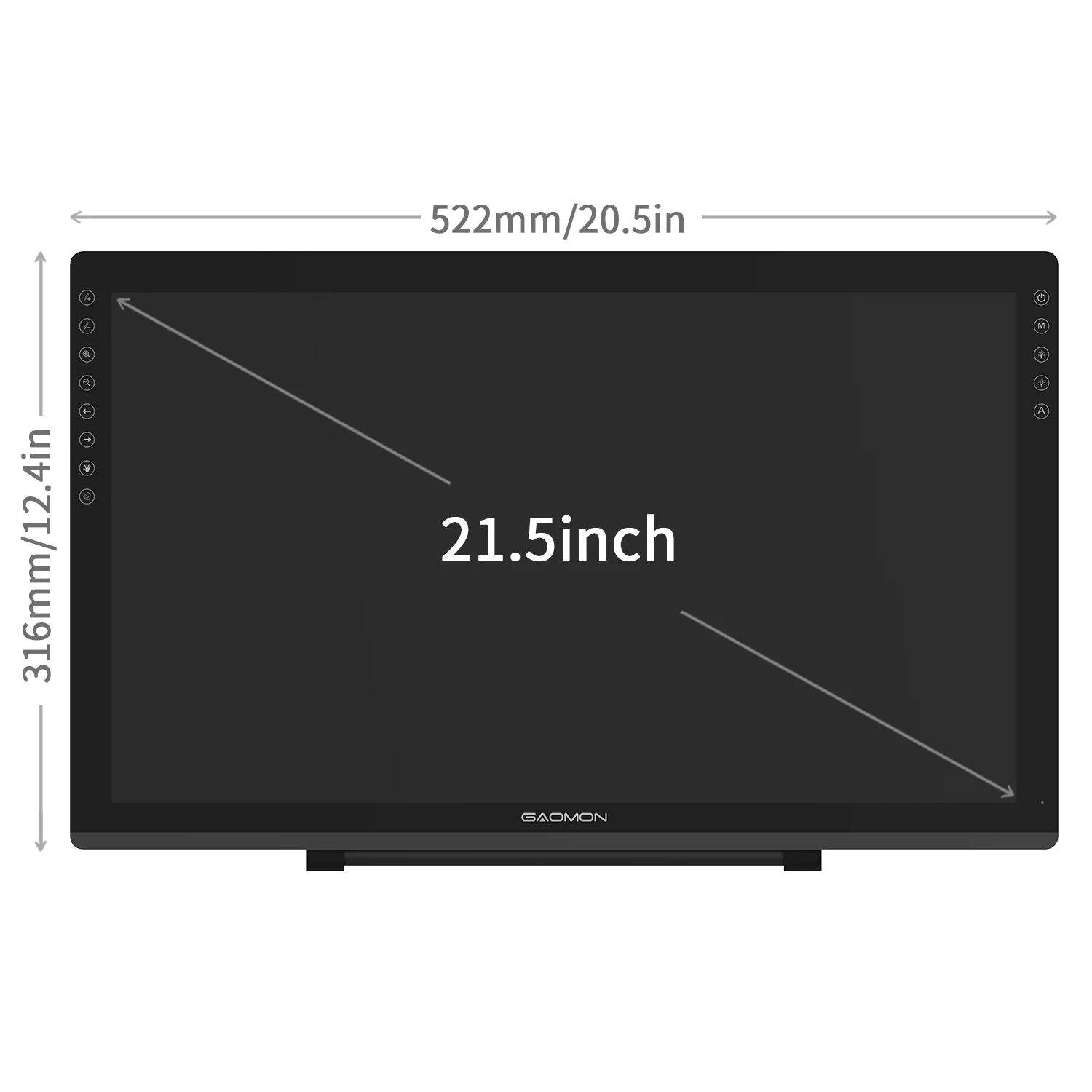 GAOMON PD2200 21.5-inch Anti-Glare Pen Display 4 GAOMON PD2200 21.5-inch Anti-Glare Pen Display 4