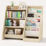 Kids 4 Tier Bookshelf Toy Storage Organizer 1