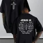 Jesus Cross Faith Cotton T-shirt 1