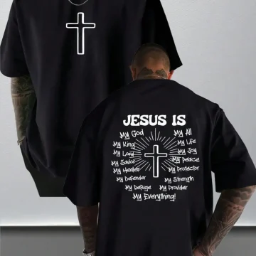 Jesus Cross Faith Cotton T-shirt 1