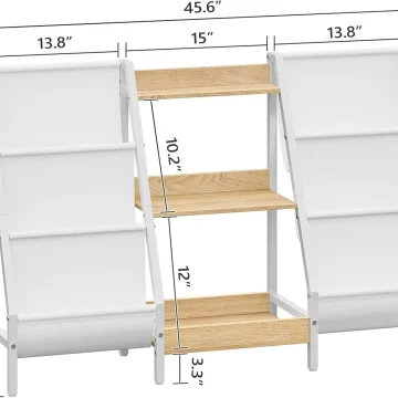 3-Tier Kids Bookcase Toy Organizer 2