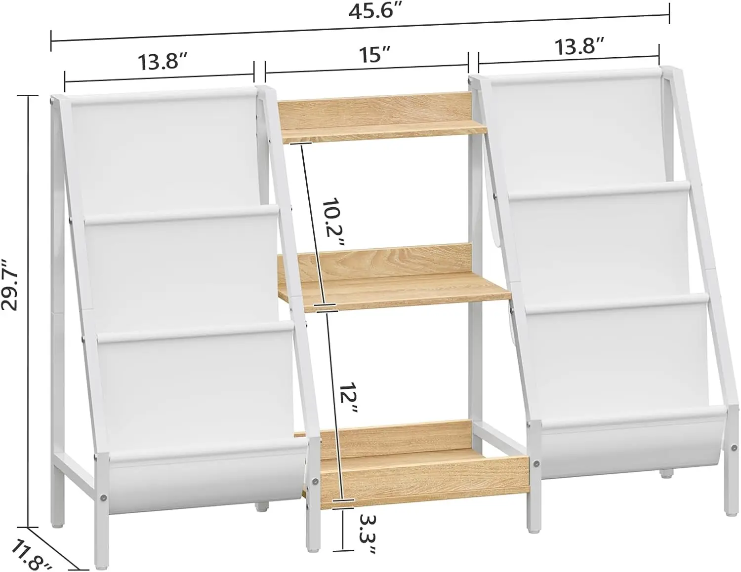 3-Tier Kids Bookcase Toy Organizer 2 3-Tier Kids Bookcase Toy Organizer 2
