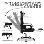 Adjustable Gaming Chair with Footrest 2