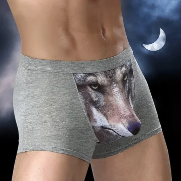 Wolf Anime Modal Mens Boxer Briefs 1