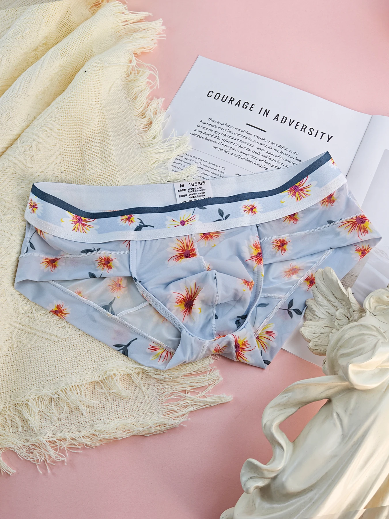 Floral Ice Silk Boxer Briefs Set 3 Floral Ice Silk Boxer Briefs Set 3