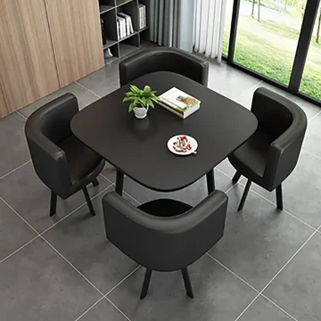 Compact Dining Table Set with 4 Chairs 1