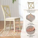 Farmhouse 7-Piece Wood Dining Set with Chairs 5