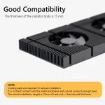 RTX 3090 GPU Backplate Memory Cooler Fan 4