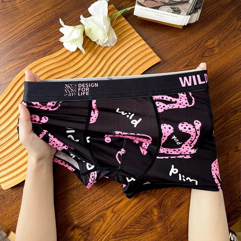 Leopard Ice Silk Boxer Briefs 4 Leopard Ice Silk Boxer Briefs 4