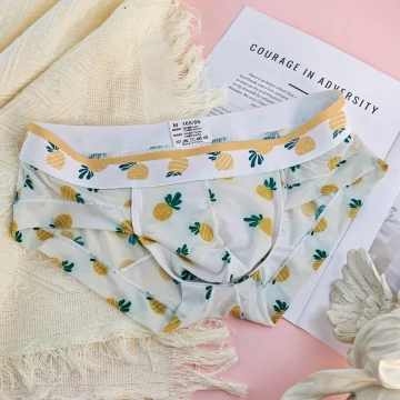 Floral Ice Silk Boxer Briefs Set 1