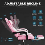 Gaming Chair with Massage Lumbar Support 4