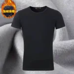 Mens Velvet Thermal Short Sleeve Undershirt 3