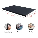31.5-inch Soft Leather Desk Mat with Lip 2
