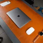 Calfskin Leather Desk Pad Non-Slip 14.6x31.5 4