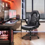 JHK Racing Desk Chair with Flip-up Arms 2