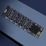 M.2 MKEY PCI-E Expansion Card 5/6 Port Adapter Card M.2 To SATA 3.0 Converter 6Gpbs SATA3.0 Adapter Support PM Function 2
