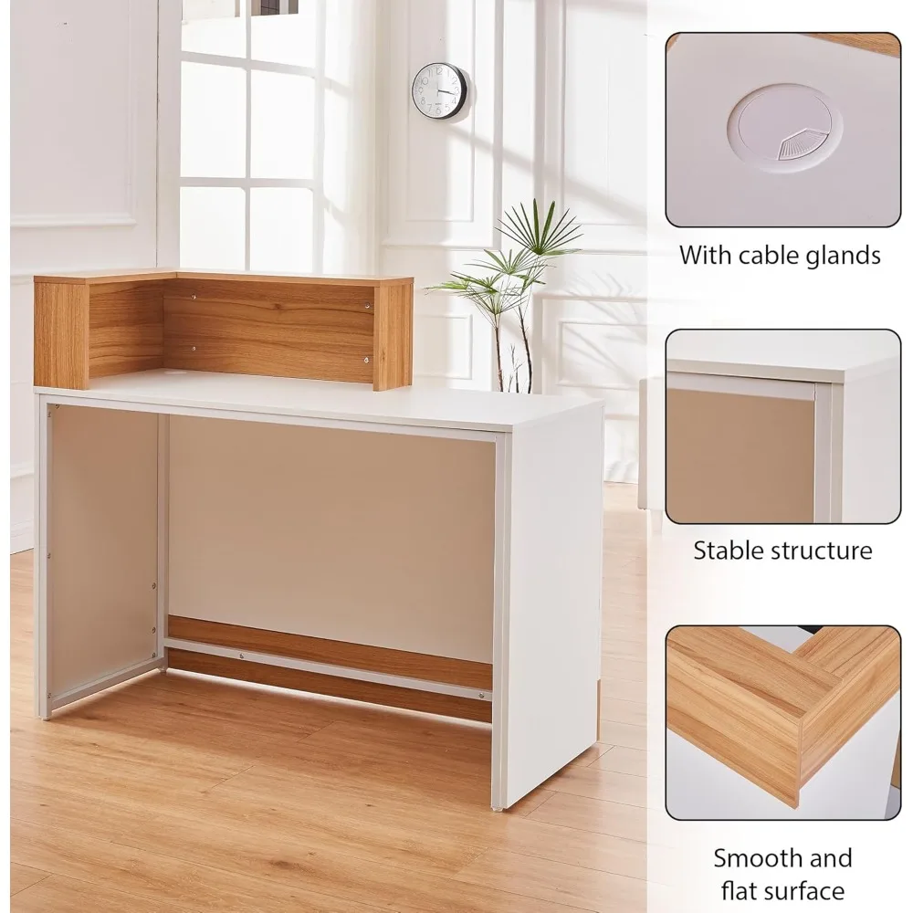 Modern Reception Desk With Counter 3 Modern Reception Desk With Counter 3