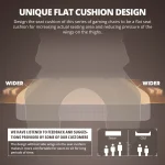 Ergonomic PU Gaming Chair Spring Seat 5