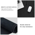 PU Leather Desk Mat 55x24-inch Waterproof 5