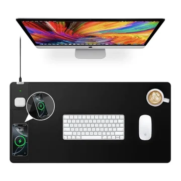 15W Wireless Charging Mouse Pad Phone Stand 1