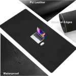 XL PU Leather Desk Mat 63-inch Black 3