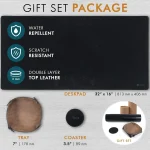 Full Grain Leather Desk Mat 32x16 Inch 2 | PricZone Full Grain Leather Desk Mat 32x16 Inch 2 | PricZone