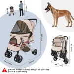Detachable Foldable Pet Stroller Shock Absorber 2