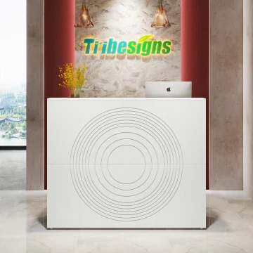 Tribesigns Modern Reception Desk Counter 1