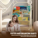 4 Tier Toddler Bookcase for Kids Rooms 3