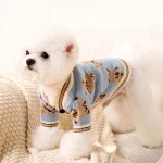 Striped Pet Cardigan Sweater Coat 4