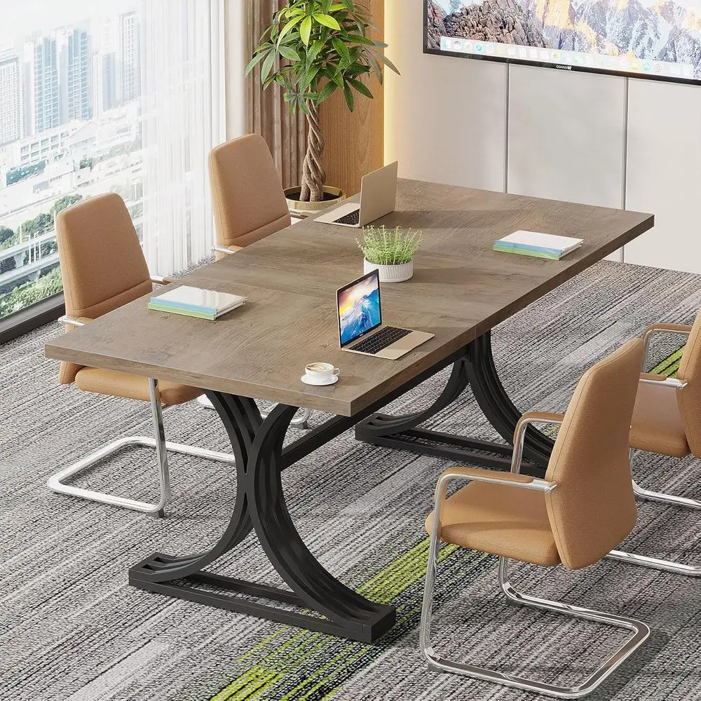 Metal 5 Seat Conference Table for Meetings 2 Metal 5 Seat Conference Table for Meetings 2
