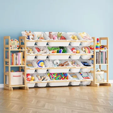 Kids Toy Storage Organizer 20 Bins White 1