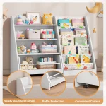 Kids Sling Bookshelf With Movable Drawer 5