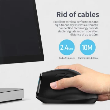 ZELOTES F-36A Wireless Vertical Mouse 2