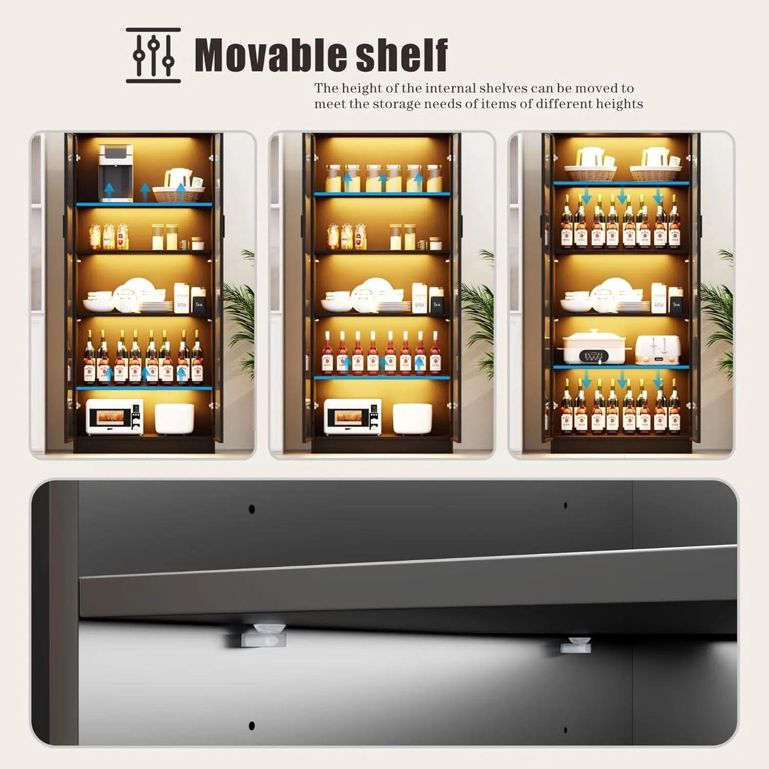 65-Inch LED Display Cabinet Bookcase 4 65-Inch LED Display Cabinet Bookcase 4