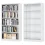 5 Tier White Metal Adjustable Bookcase