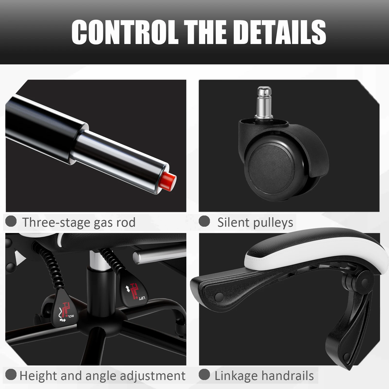 Ergonomic Reclining Gaming Chair with Footrest 6 Ergonomic Reclining Gaming Chair with Footrest 6